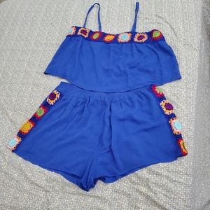 Novia Embroidered Lining short & top set size 2XL.